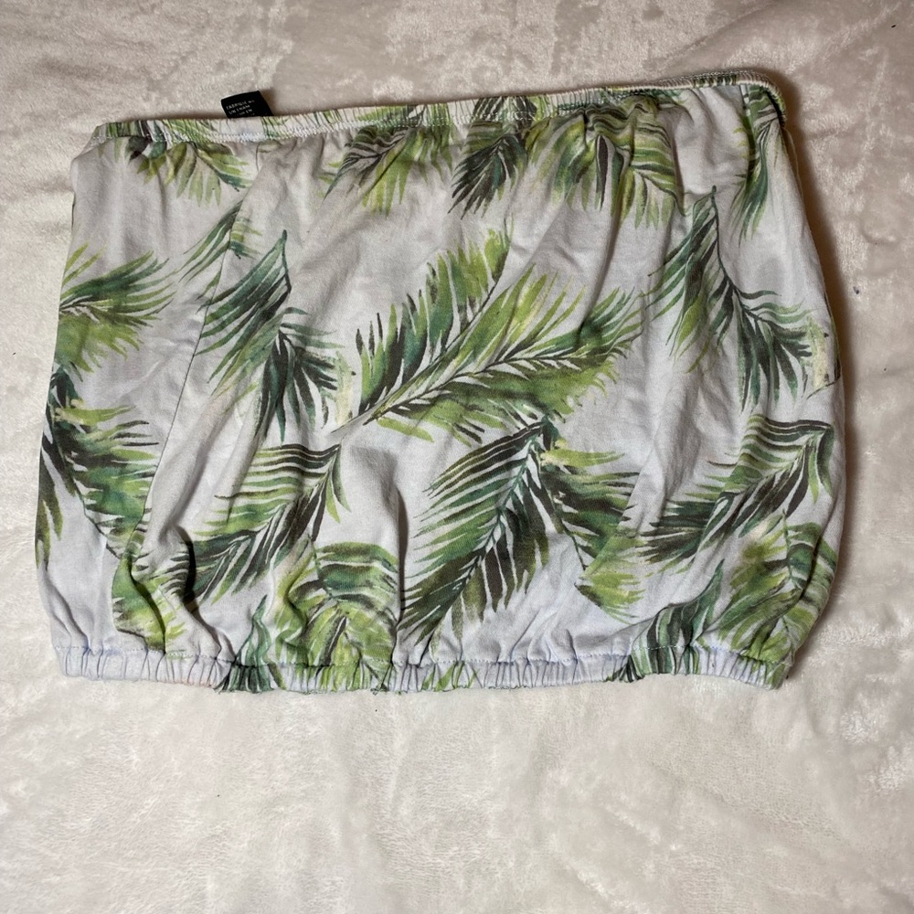 Forever 21 tropical tube top